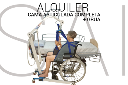 SAI ALQUILER CAMA ARTICULADA COMPLETA + GRUA 420x280