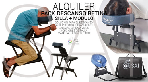 ALQUILER PACK SILLA Y MODULO DESCANSO RETINA