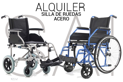 SAI ALQUILER SILLA DE RUEDAS ACERO 420x280