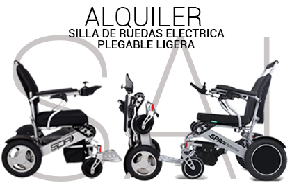 SAI ALQUILER SILLA DE RUEDAS ELECTRICA PLEGABLE LIGERA 420x280