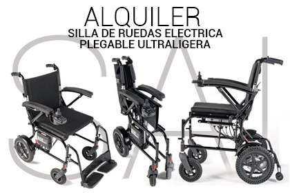 SAI ALQUILER SILLA DE RUEDAS ELECTRICA PLEGABLE ULTRALIGERA 420x280