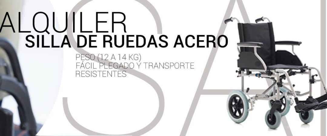 Alquiler de silla de ruedas de acero plegable: resistencia y comodidad para tu movilidad en Barcelona